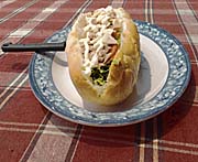 Sandwich in Vang Vieng by Asienreisender